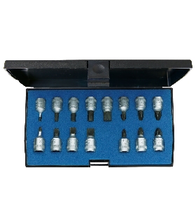 JUEGO DE VASOS DE DESTORNILLADORES 1/4"" IN-IS-PH-PZ 1815601 GEDORE